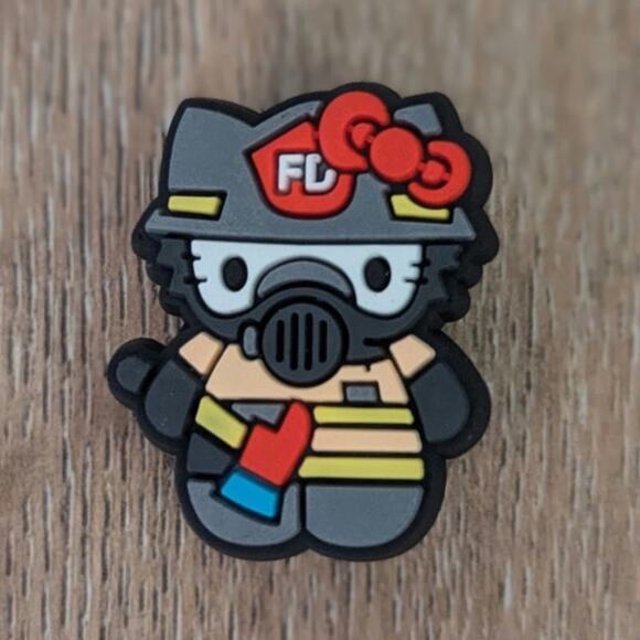 None Accessories - 4 for $10 - Mix n Match Hello Kitty Firefighter FD Croc Charm Jibbitz Halloween